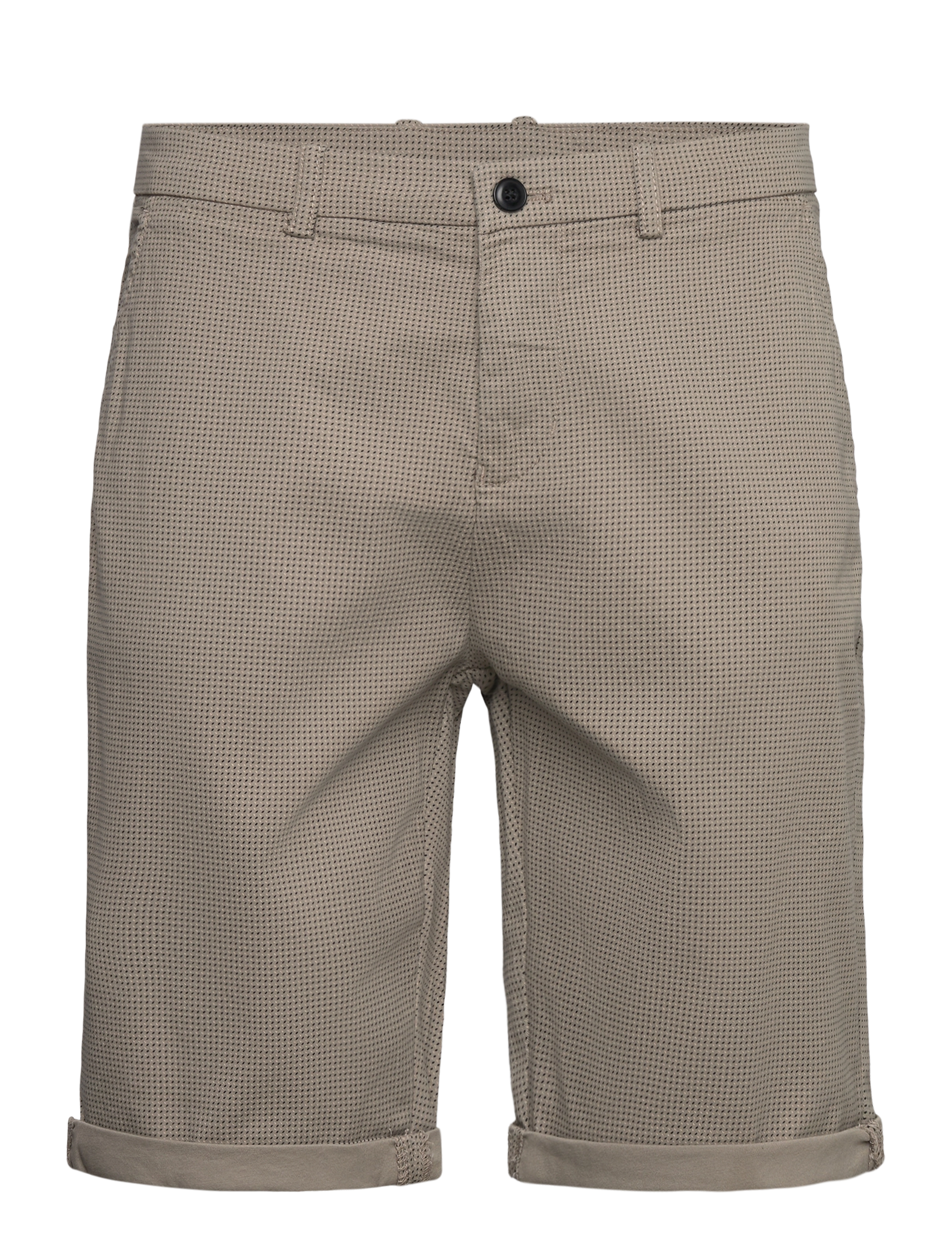 Lindbergh Superflex AOP chino shorts - Shorts - STONE / beige