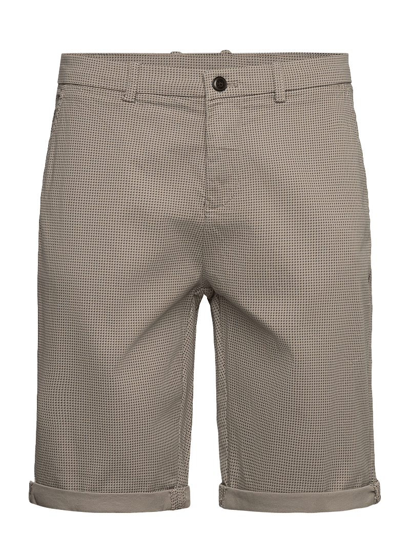 Lindbergh - Superflex AOP chino shorts - chinos shorts - stone - 1