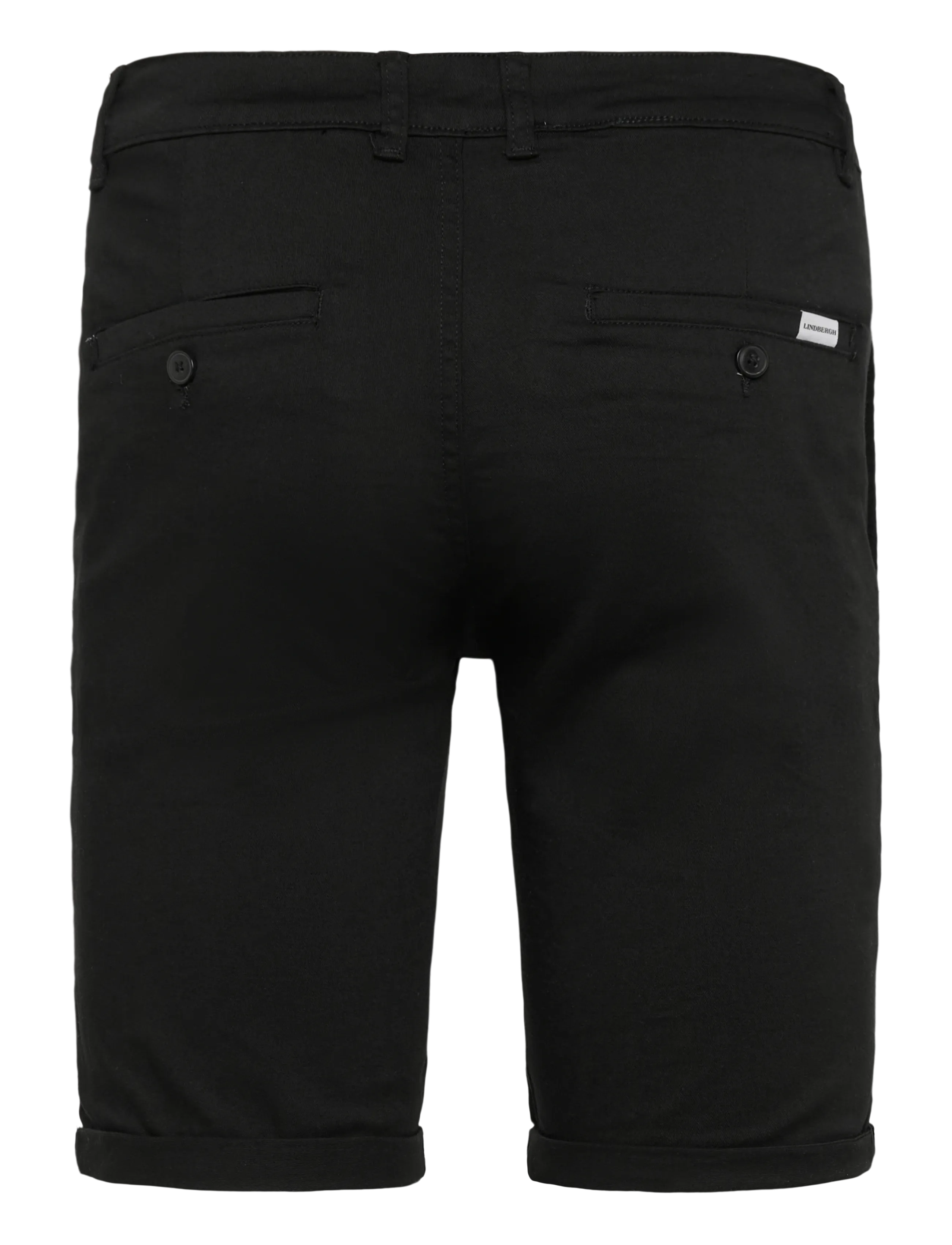 Lindbergh - Superflex chino shorts - chinos shorts - black - 1