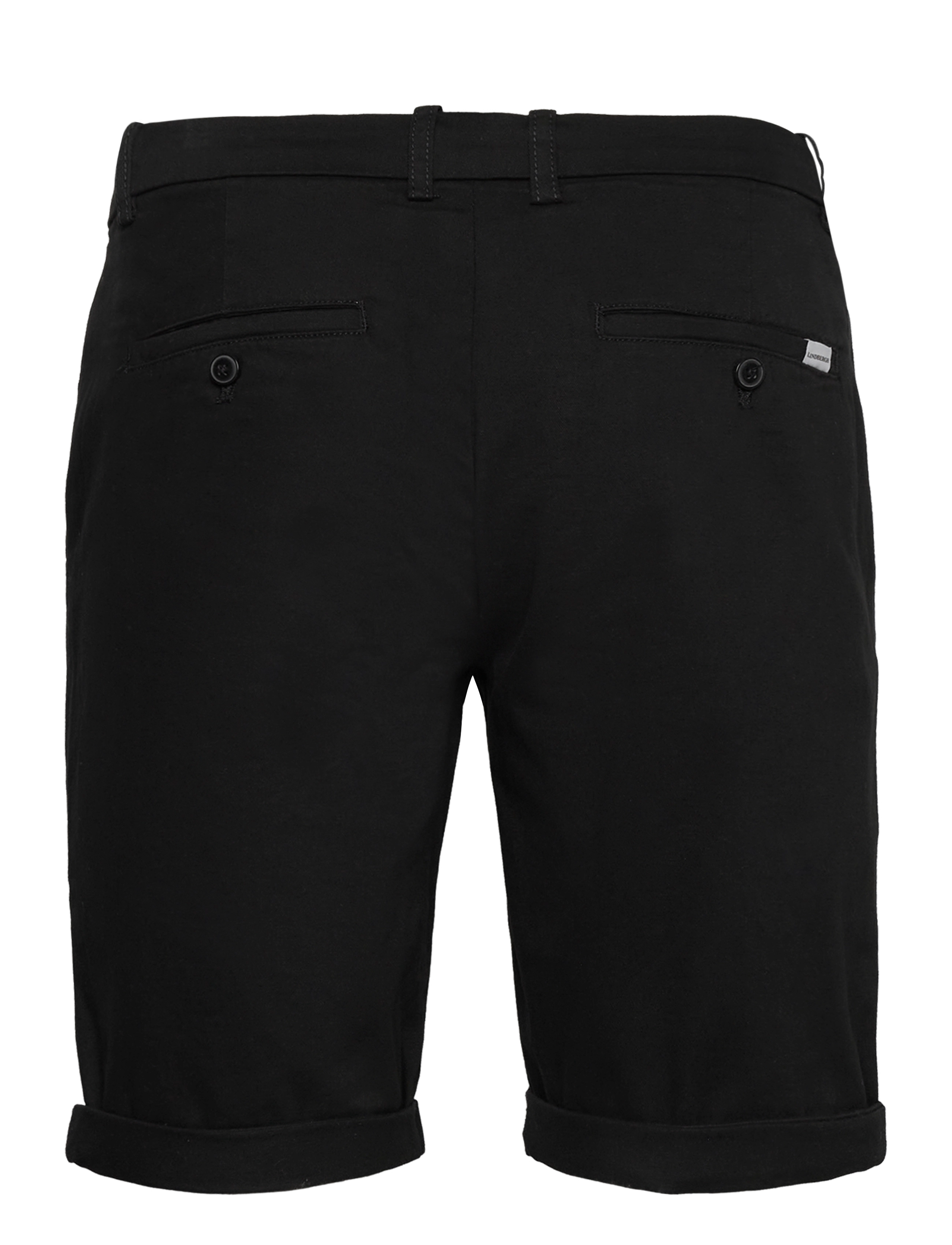 Lindbergh - Superflex chino shorts - chinos shorts - black - 1