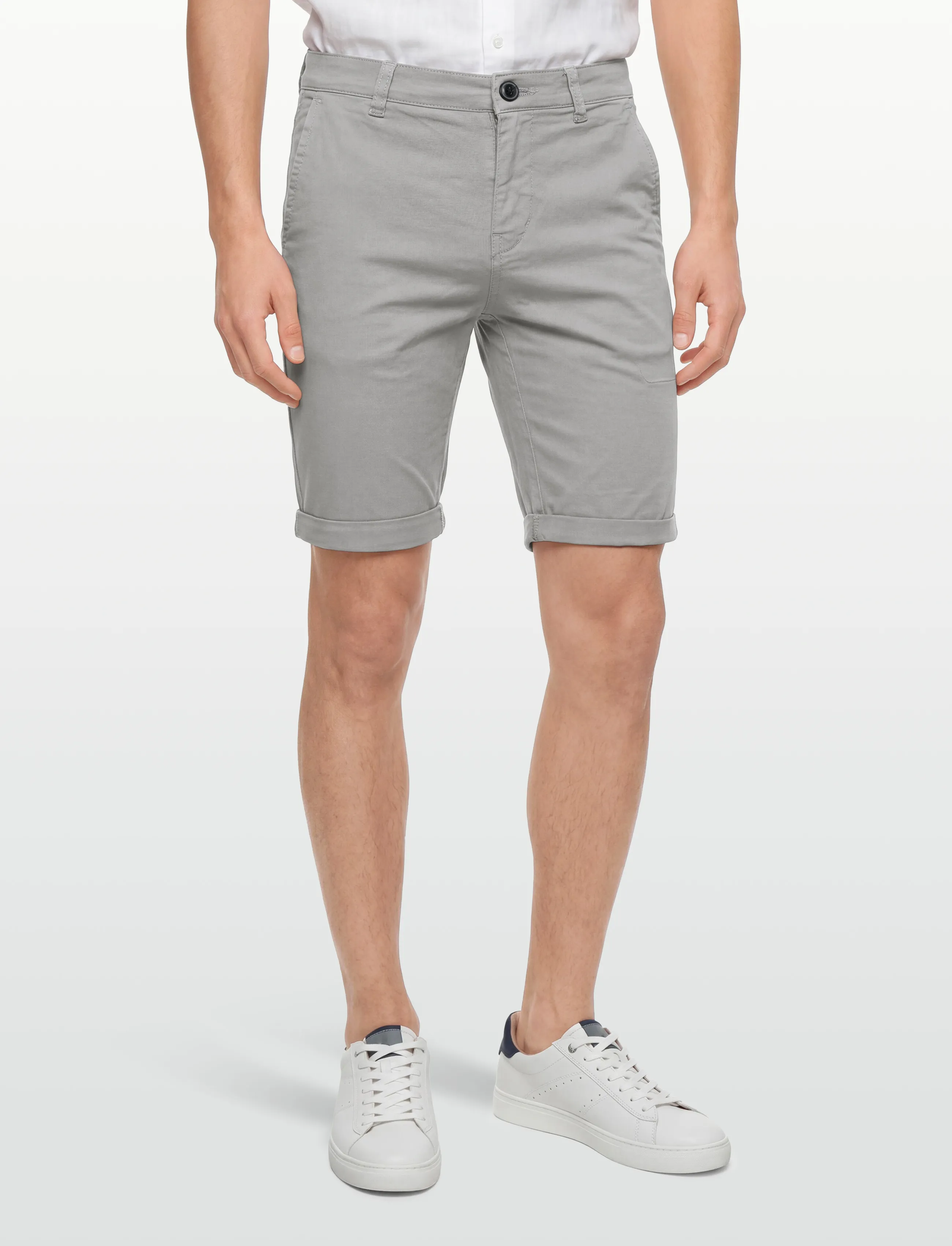 Lindbergh - Superflex chino shorts - chinos shorts - grey - 3