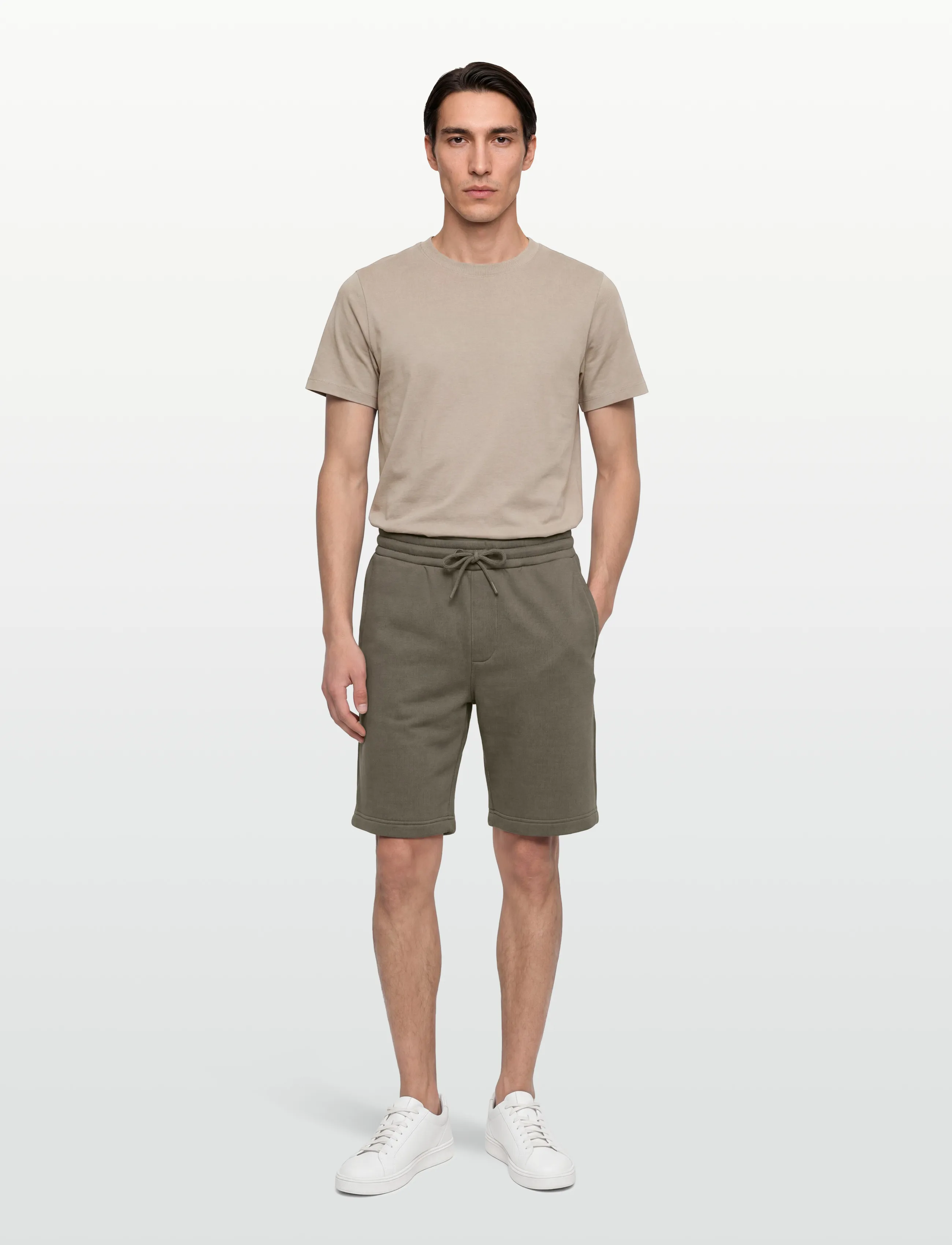 Lindbergh Sweat Shorts, Mænd, Sweat Shorts, Kakigrøn, Str: XL