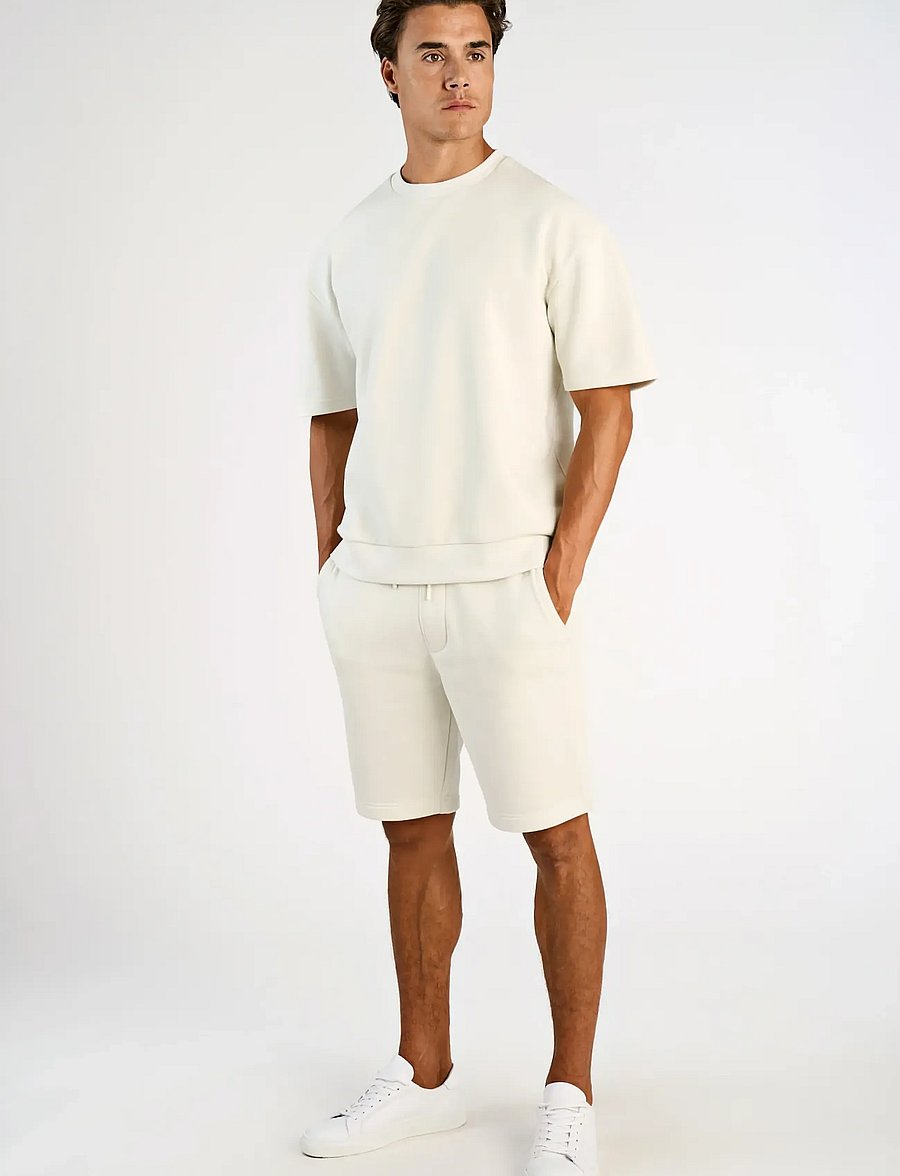 Lindbergh - Sweat shorts - sweat shorts - bone white - 0