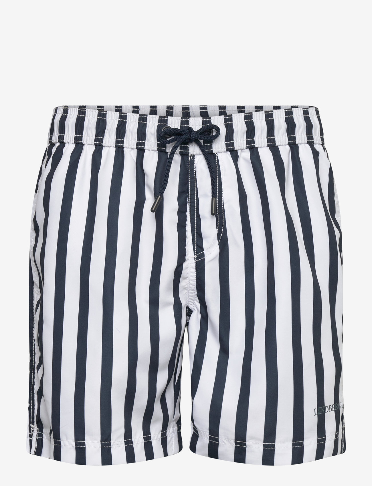 Lindbergh - Striped swim shorts - badshorts - navy - 1