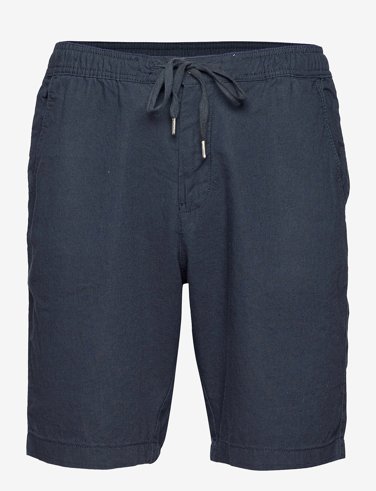 Lindbergh - Linen elastic waist shorts - navy - 0