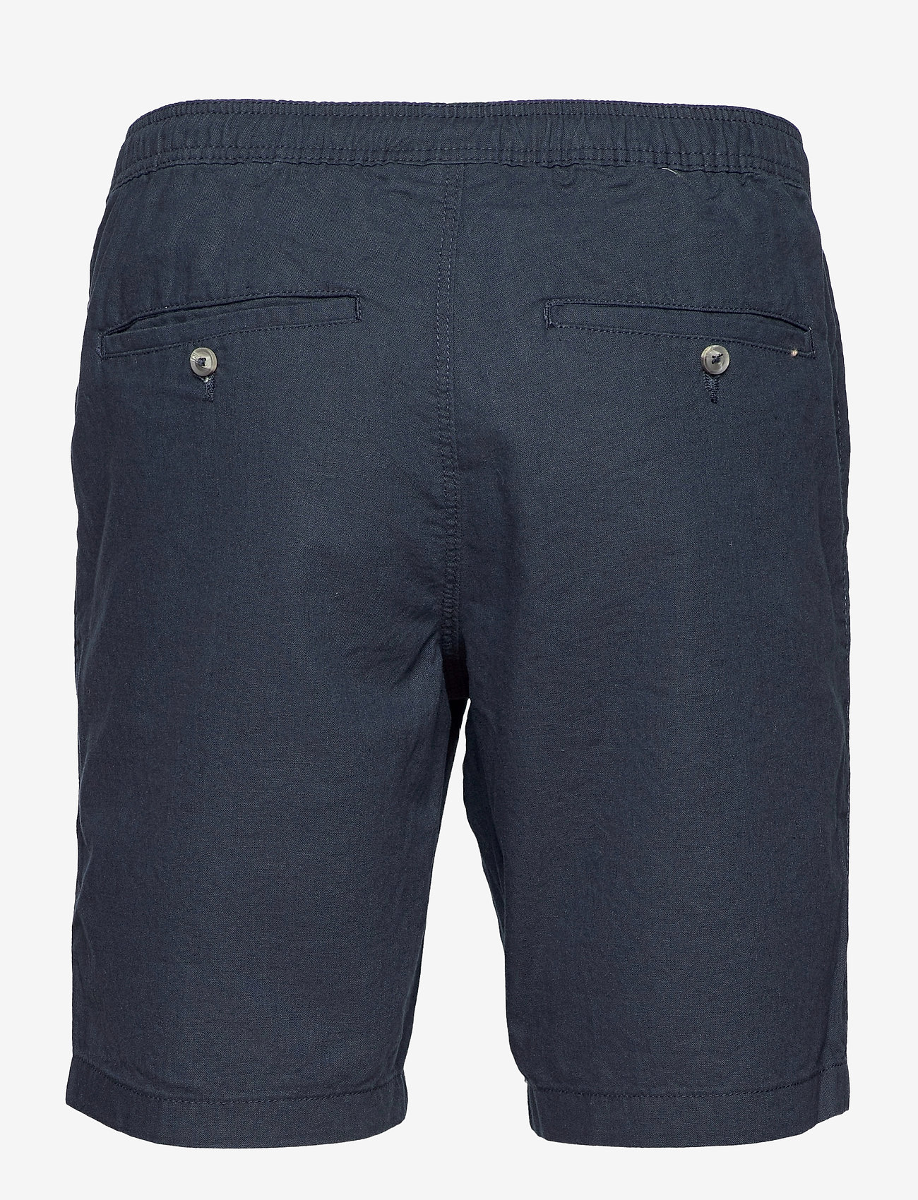Lindbergh - Linen elastic waist shorts - navy - 1