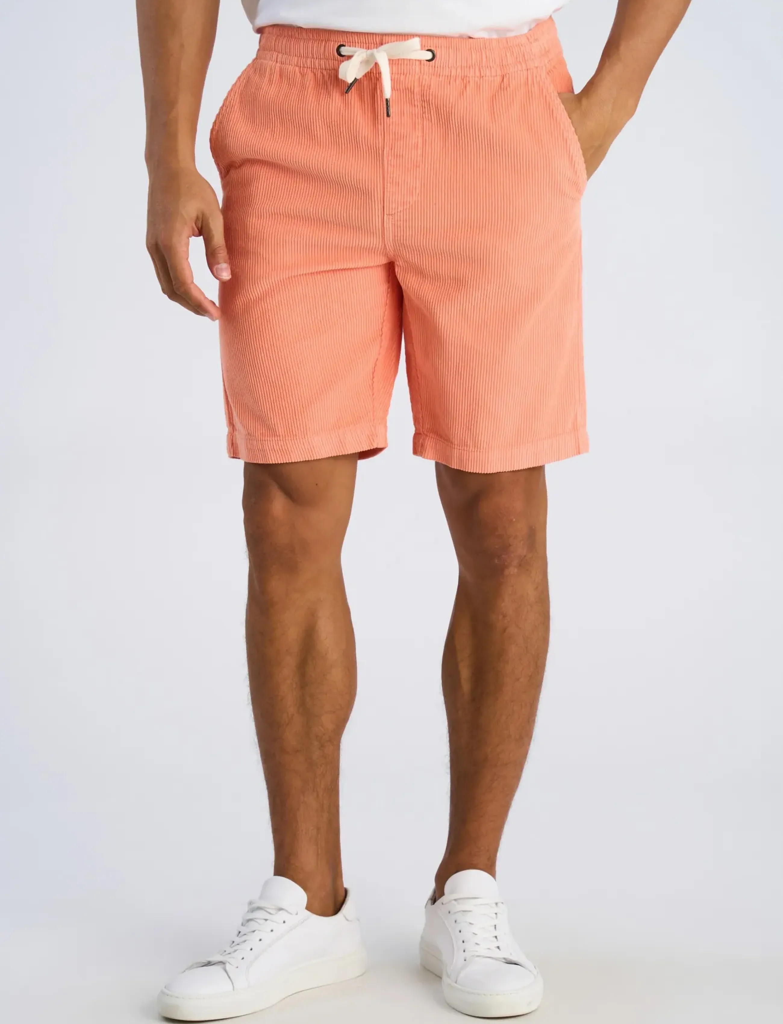 Lindbergh - Corduroy shorts - casual shorts - soft coral - 3