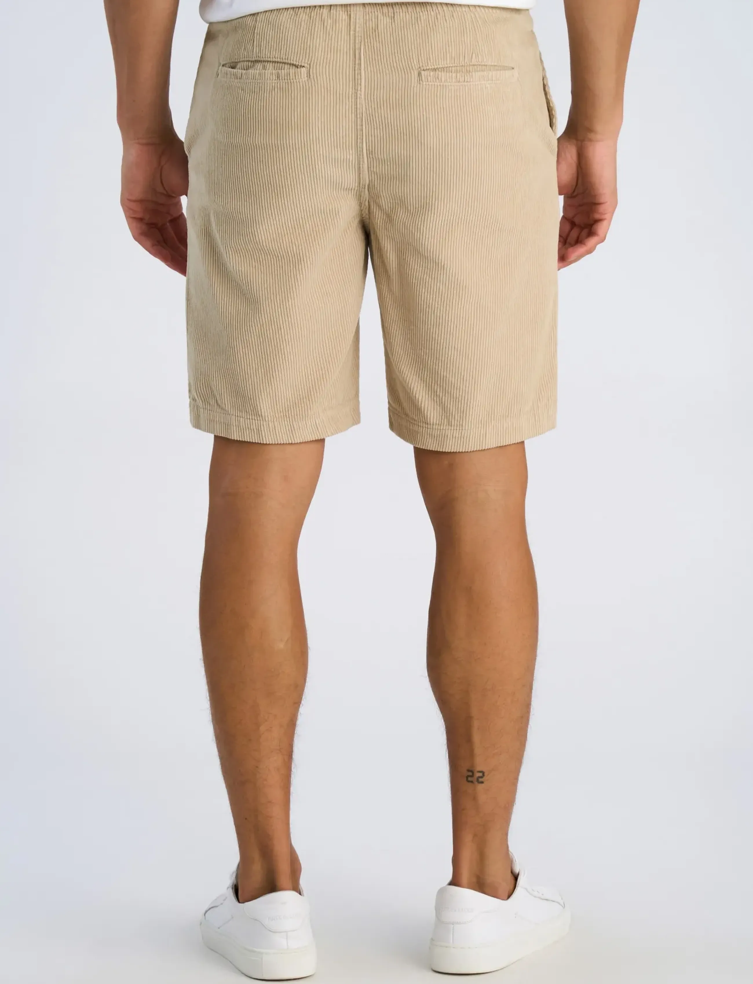 Lindbergh - Corduroy shorts - casual shorts - stone - 4