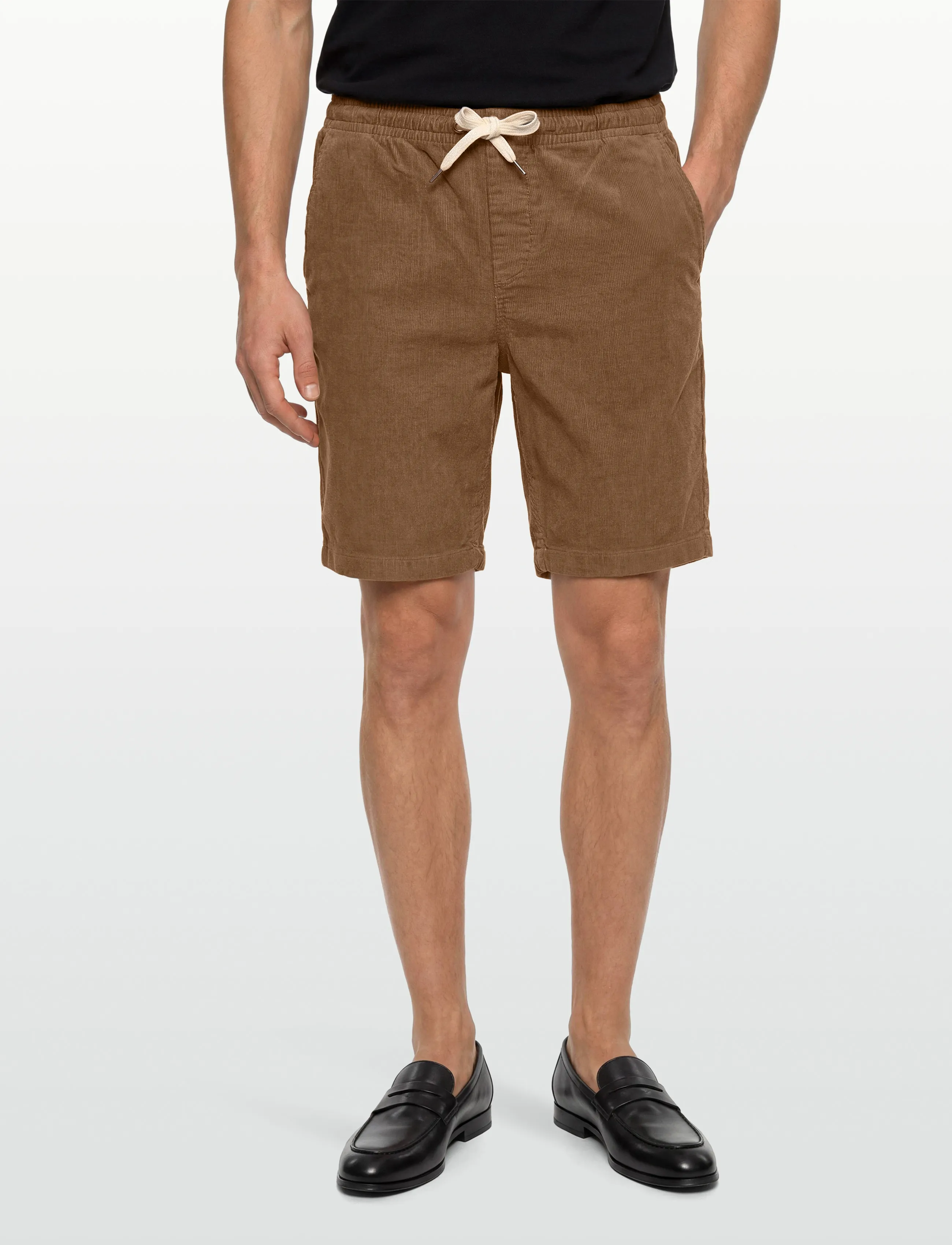 Lindbergh - Corduroy shorts - casual shorts - dk sand - 3