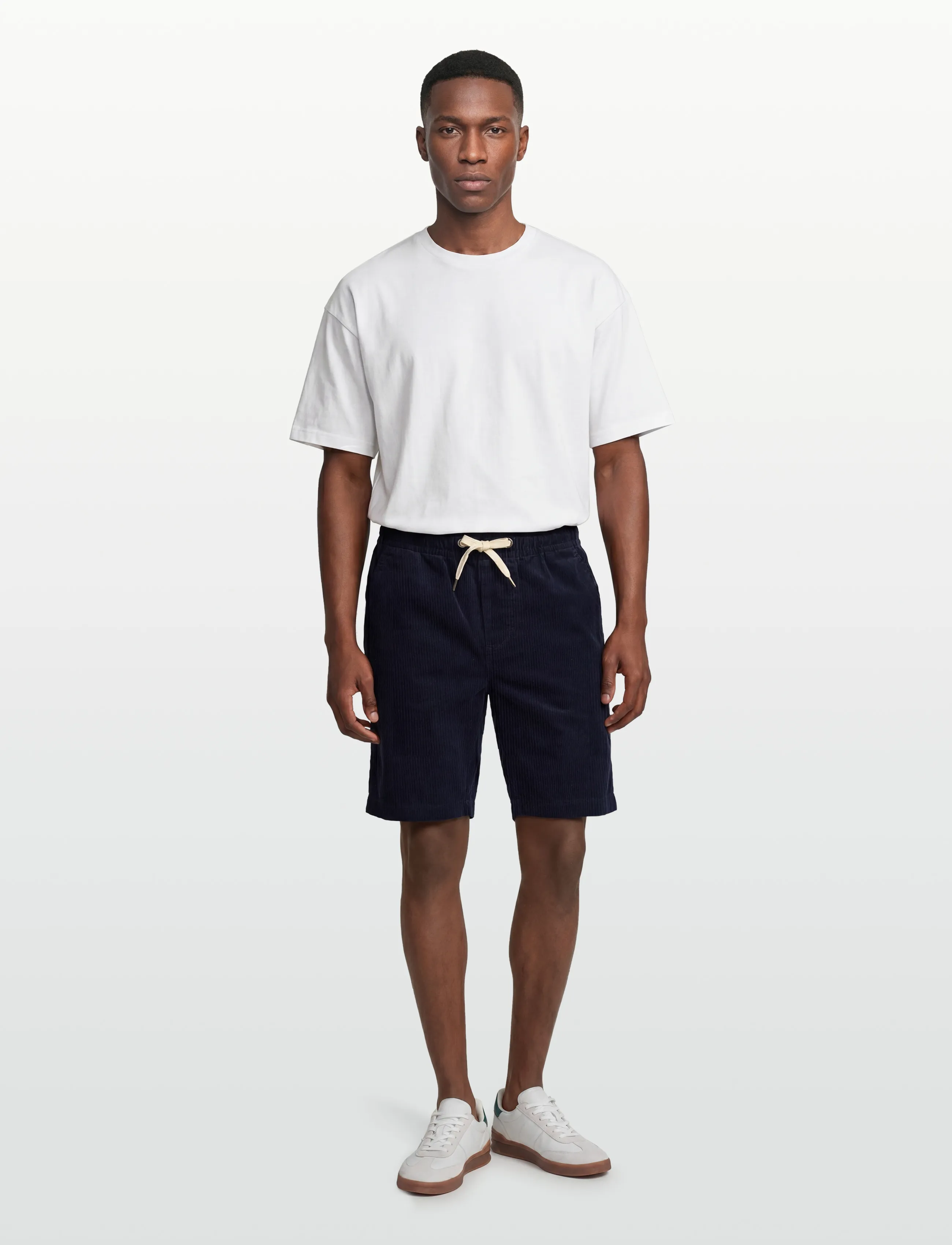Lindbergh - Corduroy shorts - mænd - navy - 0