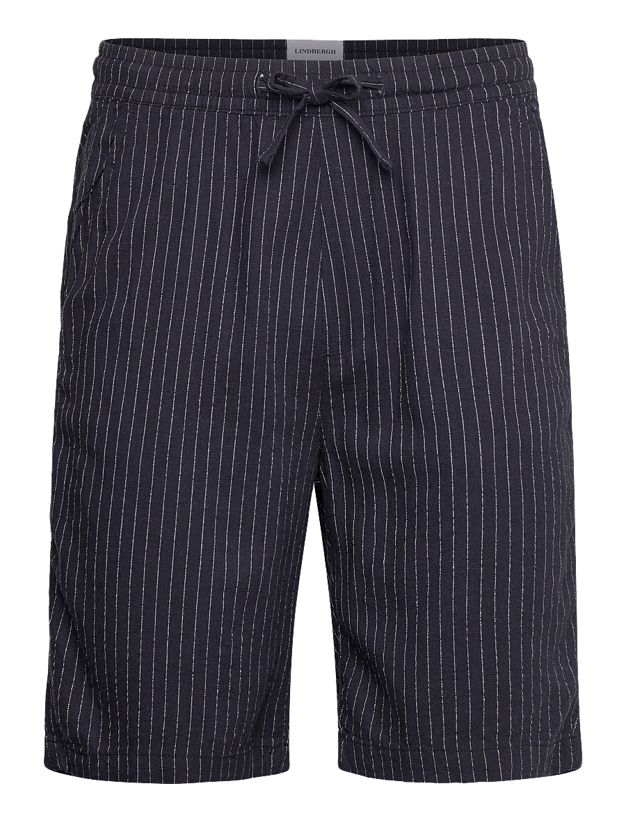 Lindbergh - Y/D striped shorts - navy - 0