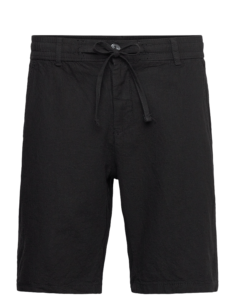 Lindbergh - Linen shorts - linased lühikesed püksid - black - 0