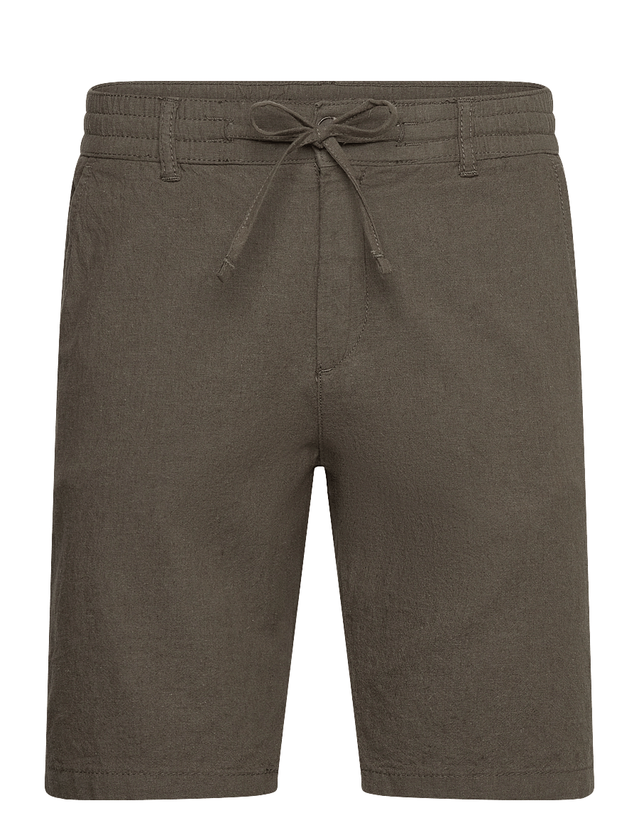 Lindbergh - Linen shorts - leinen-shorts - dk army - 1