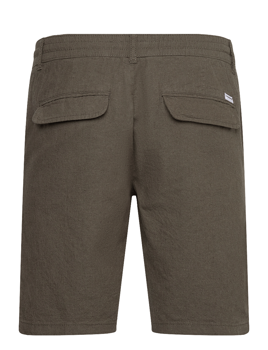 Lindbergh - Linen shorts - leinen-shorts - dk army - 2
