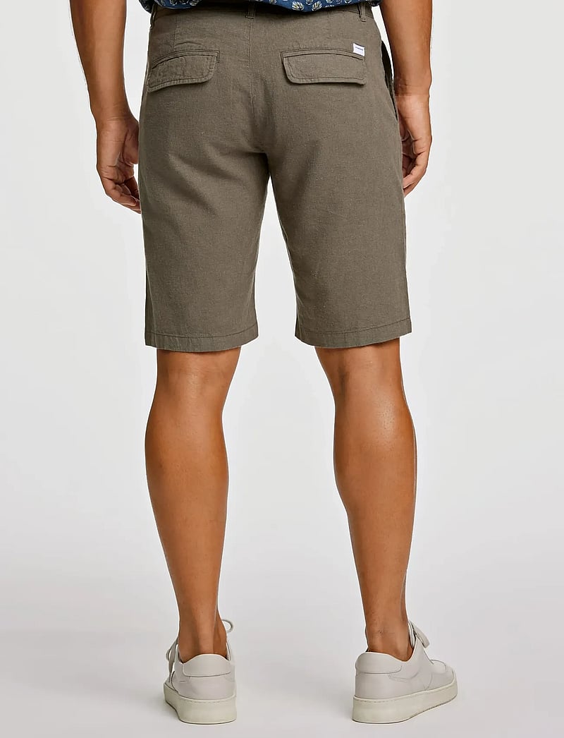 Lindbergh - Linen shorts - hørshorts - dk army - 4