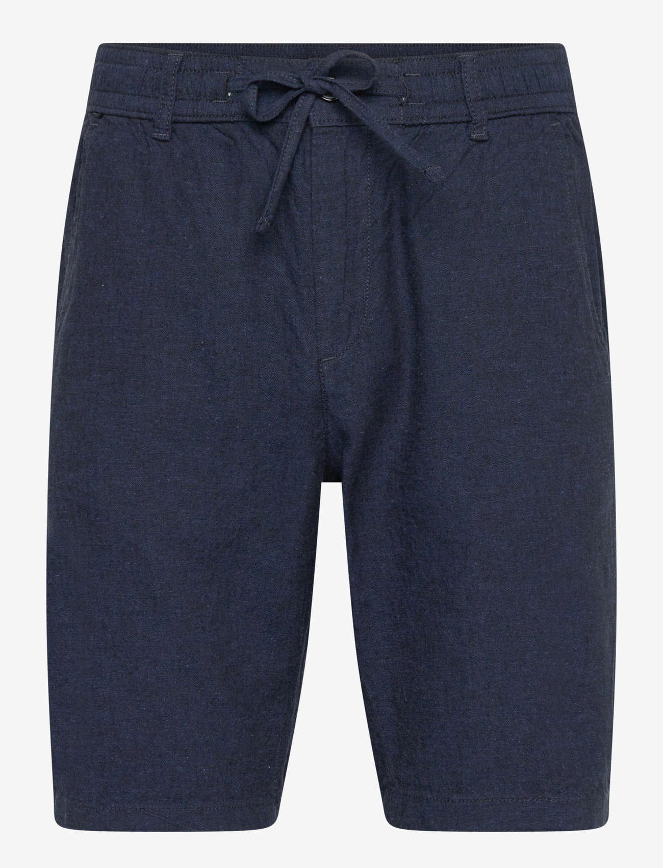 Lindbergh - Linen shorts - hørshorts - dk blue - 1