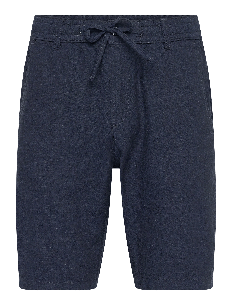 Lindbergh - Linen shorts - linneshorts - dk blue - 1