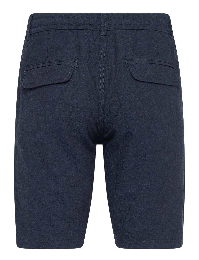 Lindbergh - Linen shorts - hørshorts - dk blue - 2