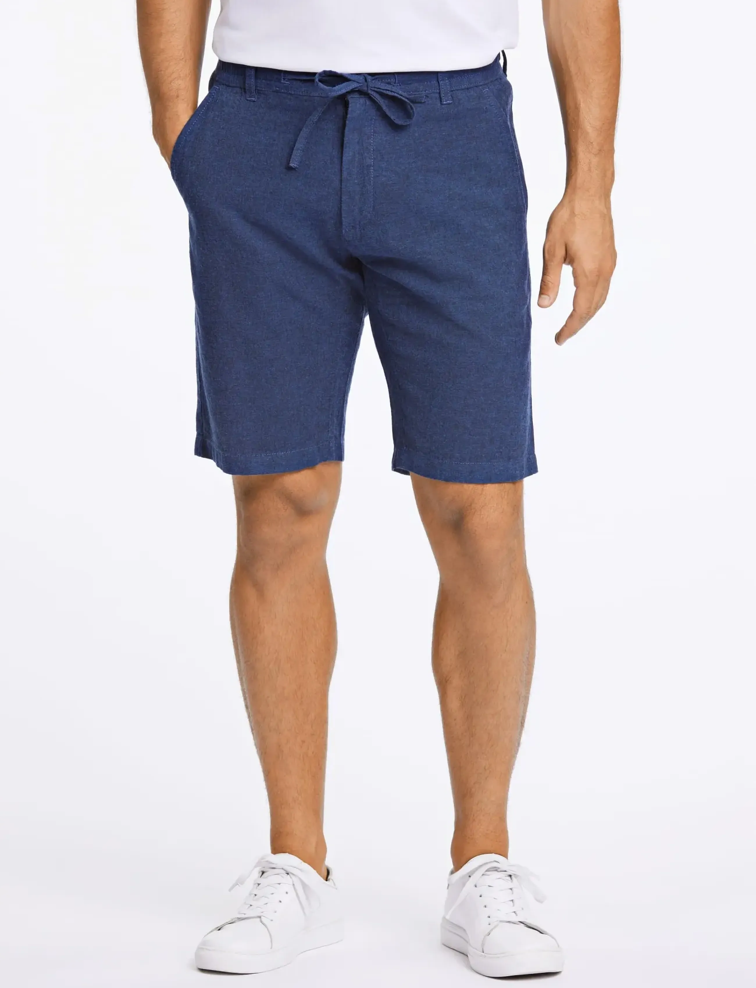Lindbergh - Linen shorts - linneshorts - dk blue - 3