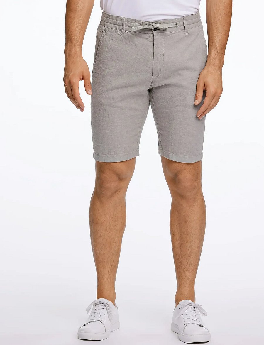 Lindbergh - Linen shorts - leinen-shorts - grey - 3