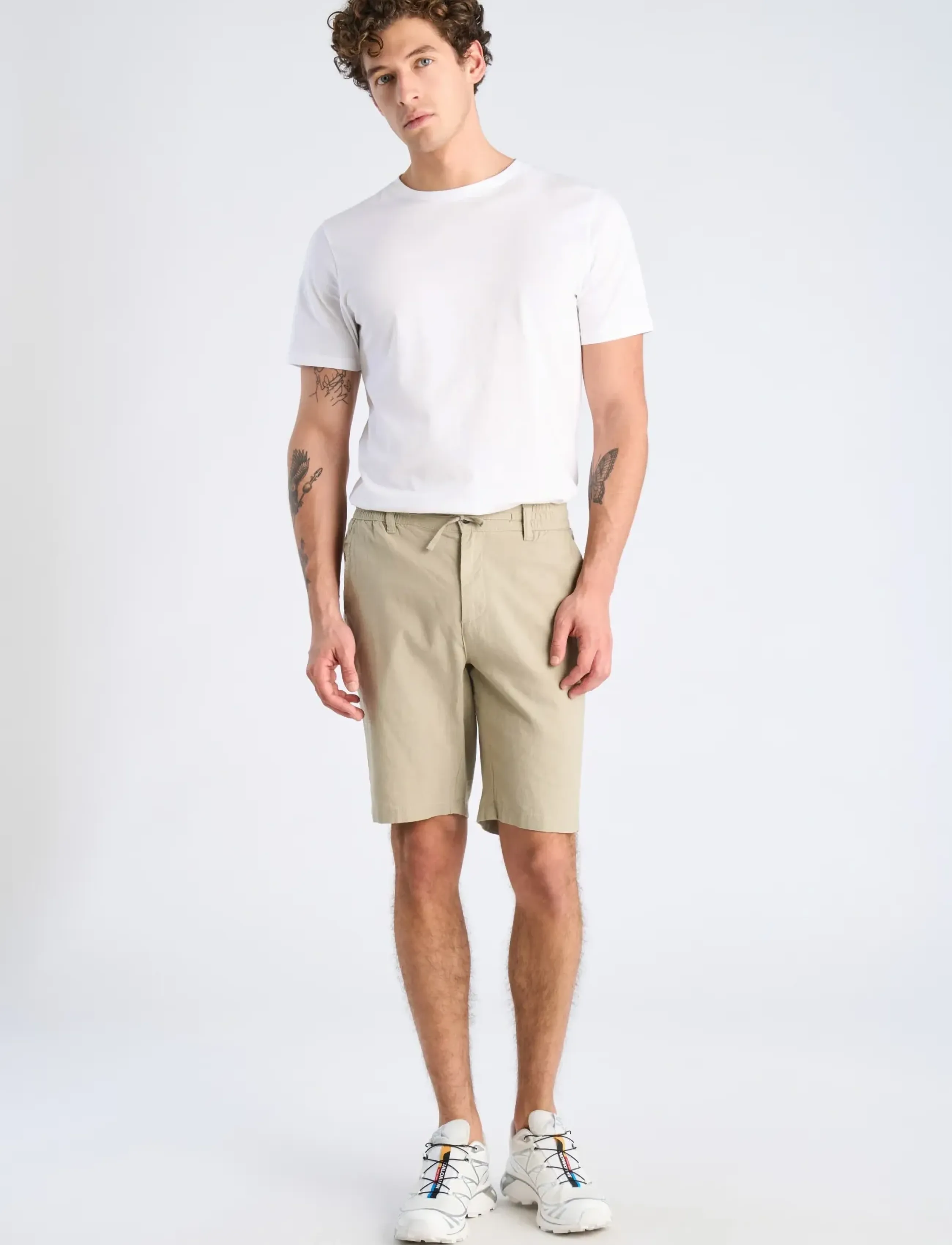 Lindbergh Linen Shorts, 3XL, Green, Shorts > Afslappet, Herre