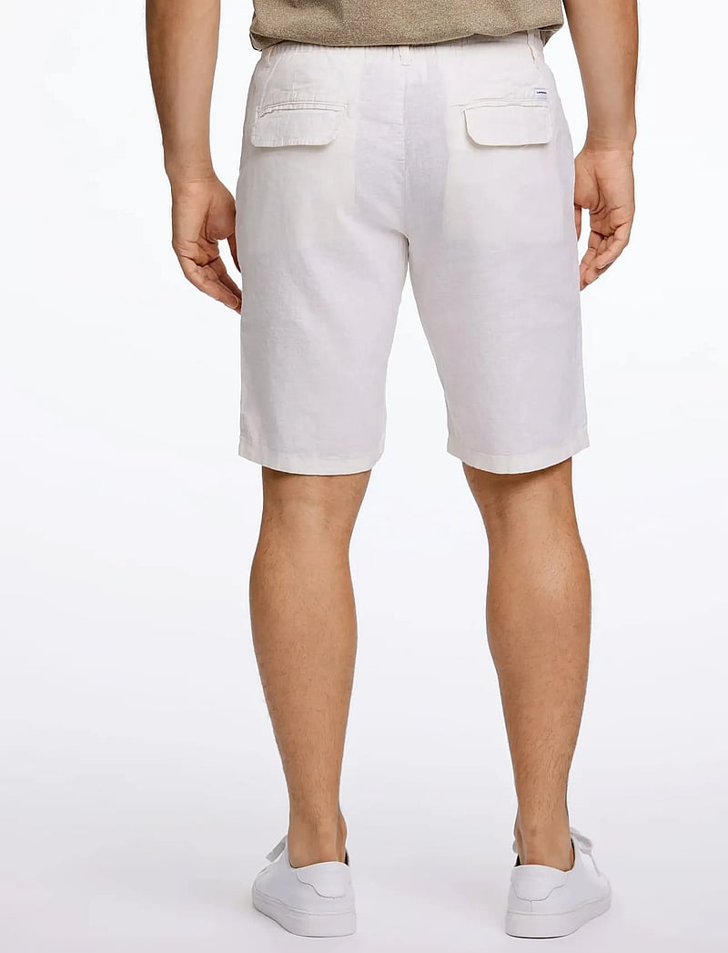 Lindbergh - Linen shorts - hørshorts - white - 4