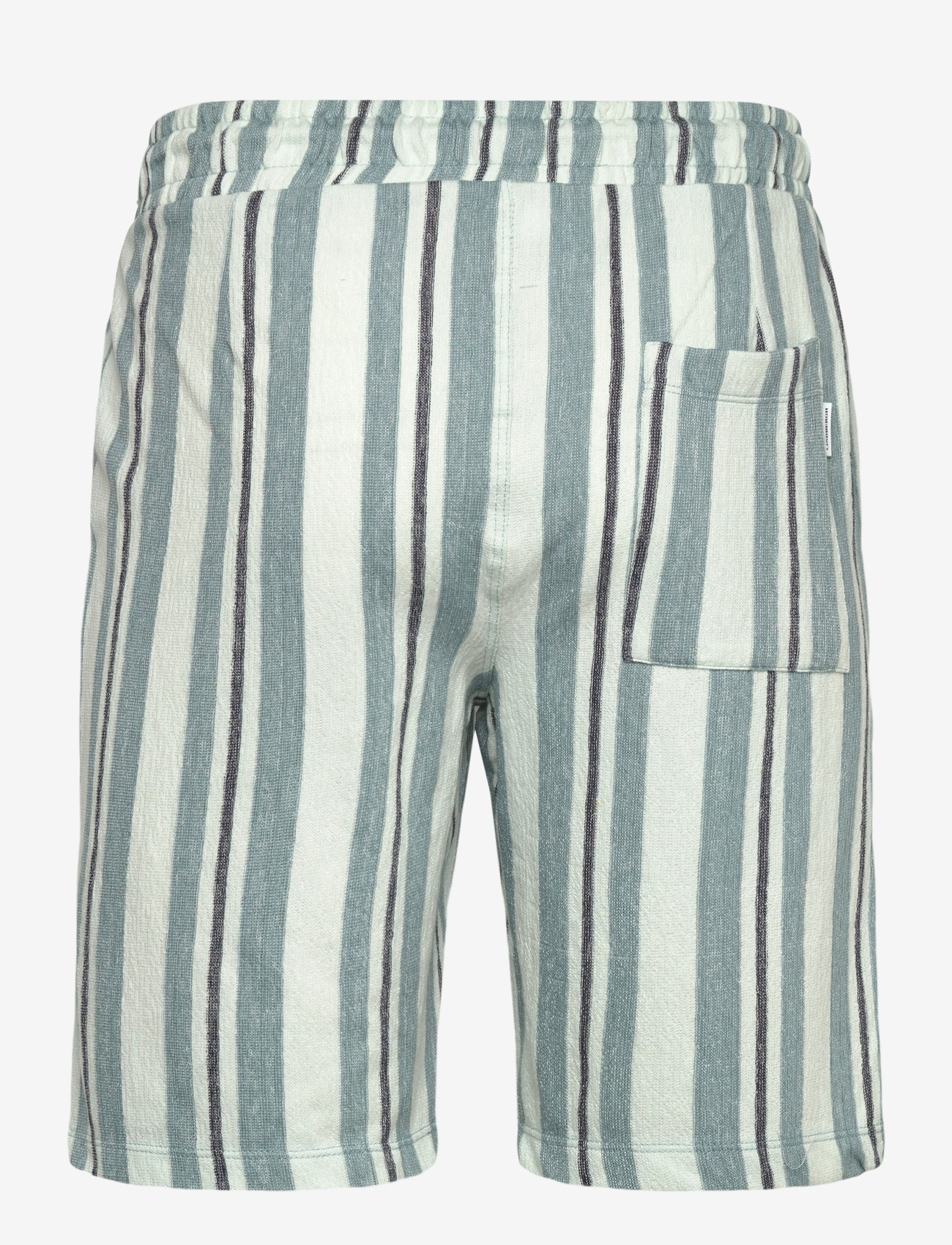 Lindbergh - Striped terry shorts with elastic w - casual shorts - aqua - 2