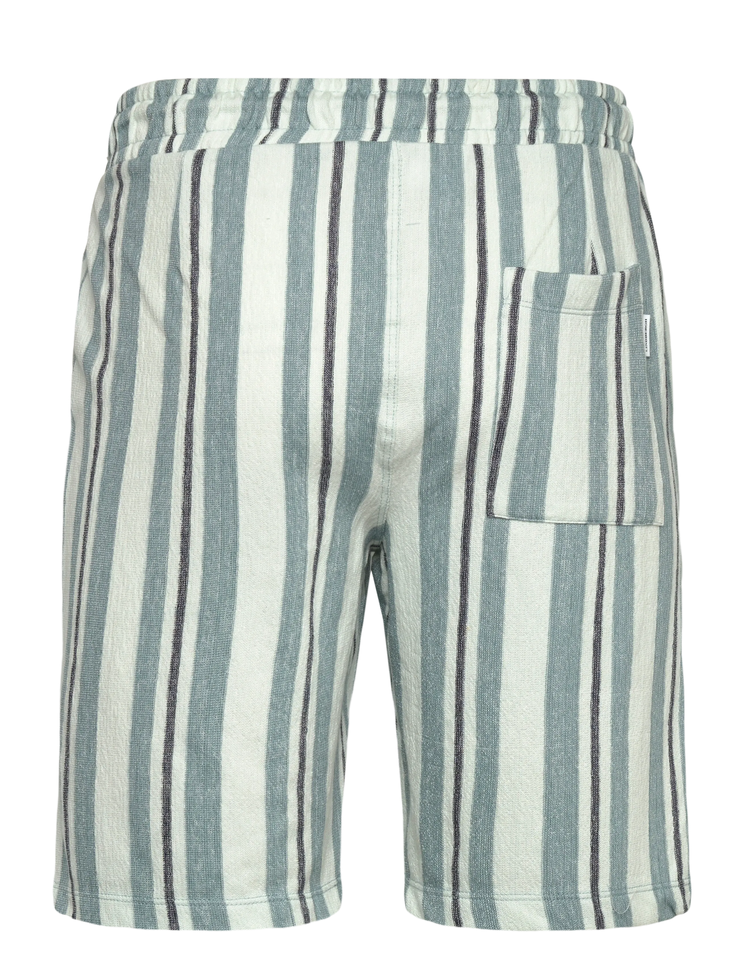 Lindbergh - Striped terry shorts with elastic w - casual shorts - aqua - 2