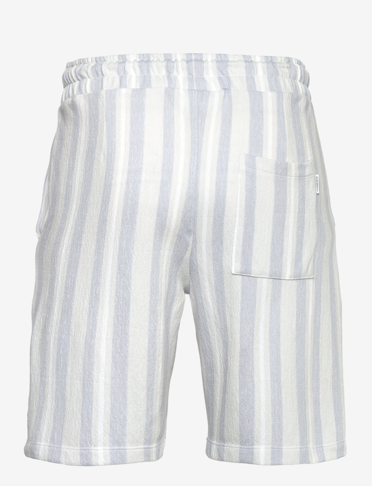 Lindbergh - Striped terry shorts with elastic w - casual shorts - grey - 1