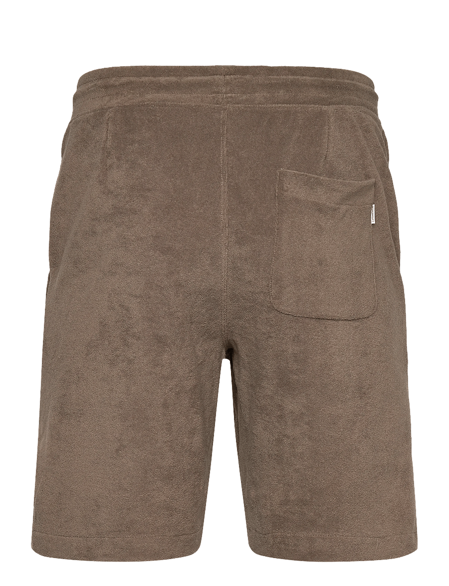 Lindbergh - Towel shorts with elastic waist - sweatshorts - dk stone - 2