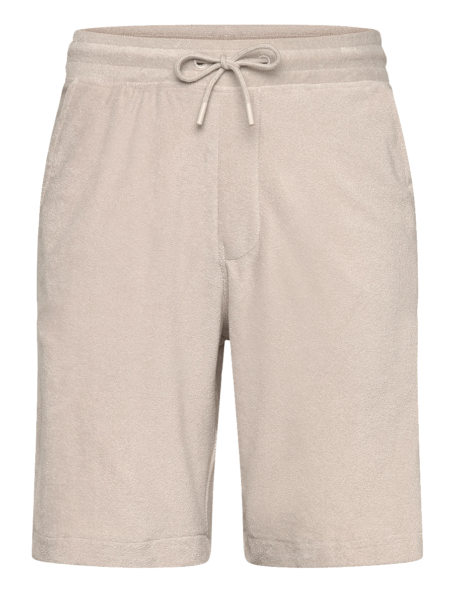 Lindbergh - Towel shorts with elastic waist - sweatshorts - fair grey - 1