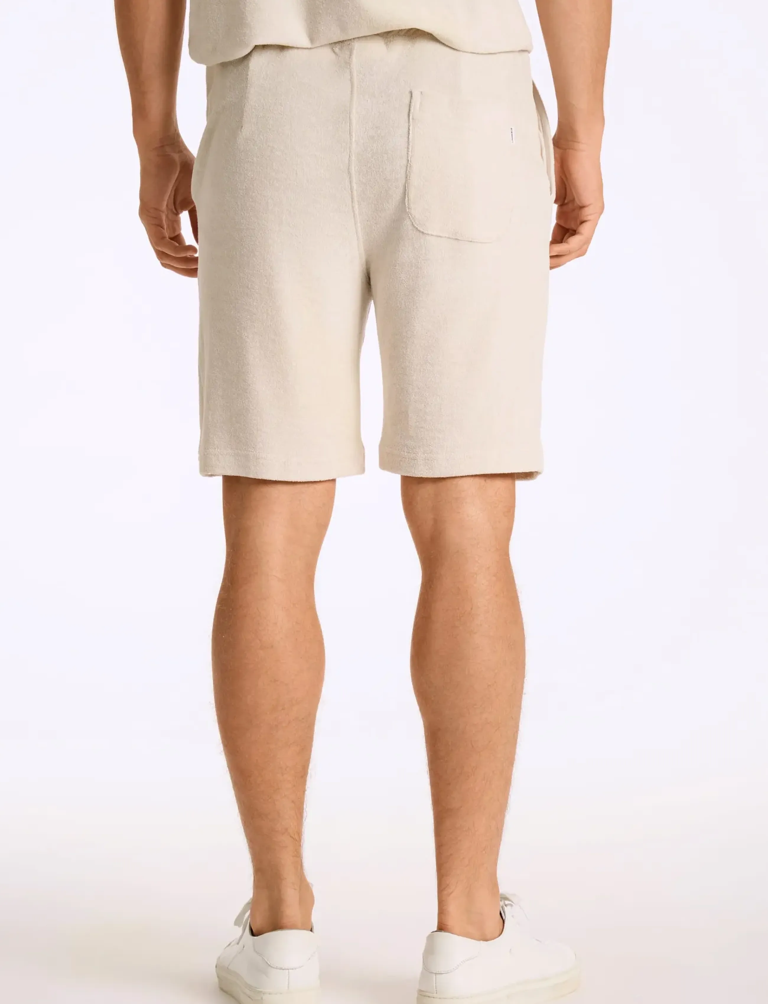 Lindbergh - Towel shorts with elastic waist - casual shorts - fair grey - 4