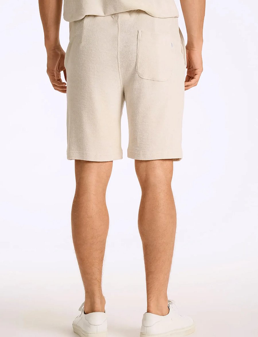 Lindbergh - Towel shorts with elastic waist - sweatshorts - fair grey - 4