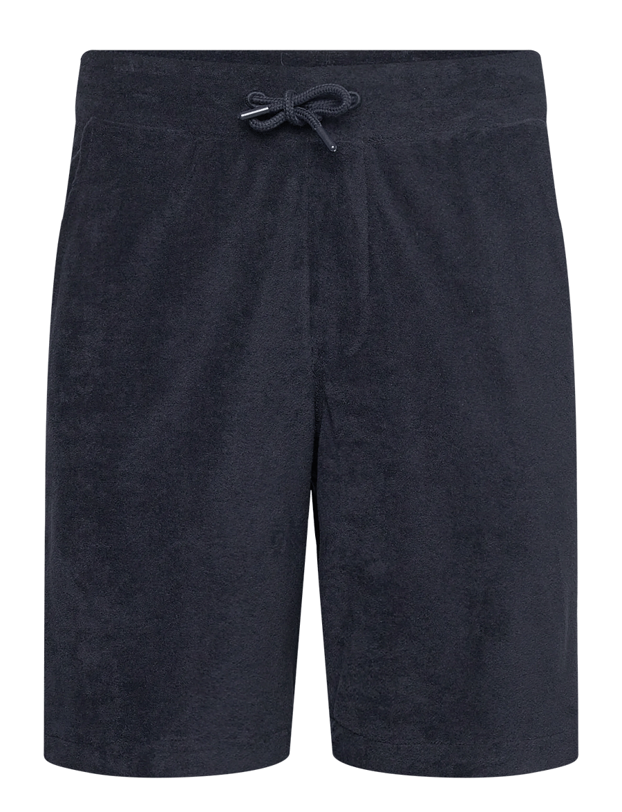 Lindbergh - Towel shorts with elastic waist - sweatshorts - navy - 1