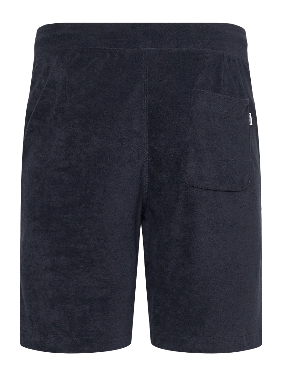 Lindbergh - Towel shorts with elastic waist - sweatshorts - navy - 2