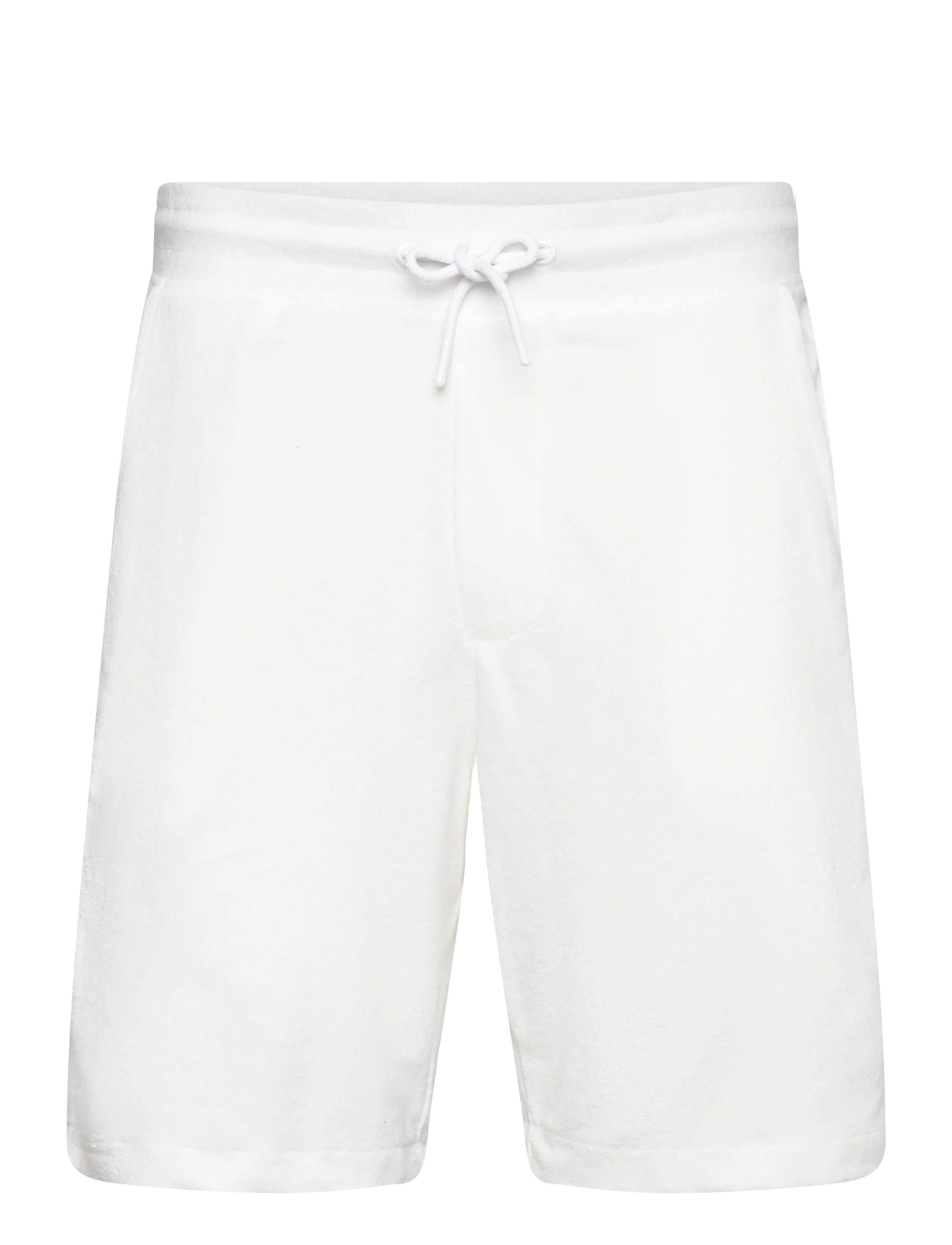 Lindbergh Towel shorts with elastic waist - Sweatshorts - OFF WHITE / white