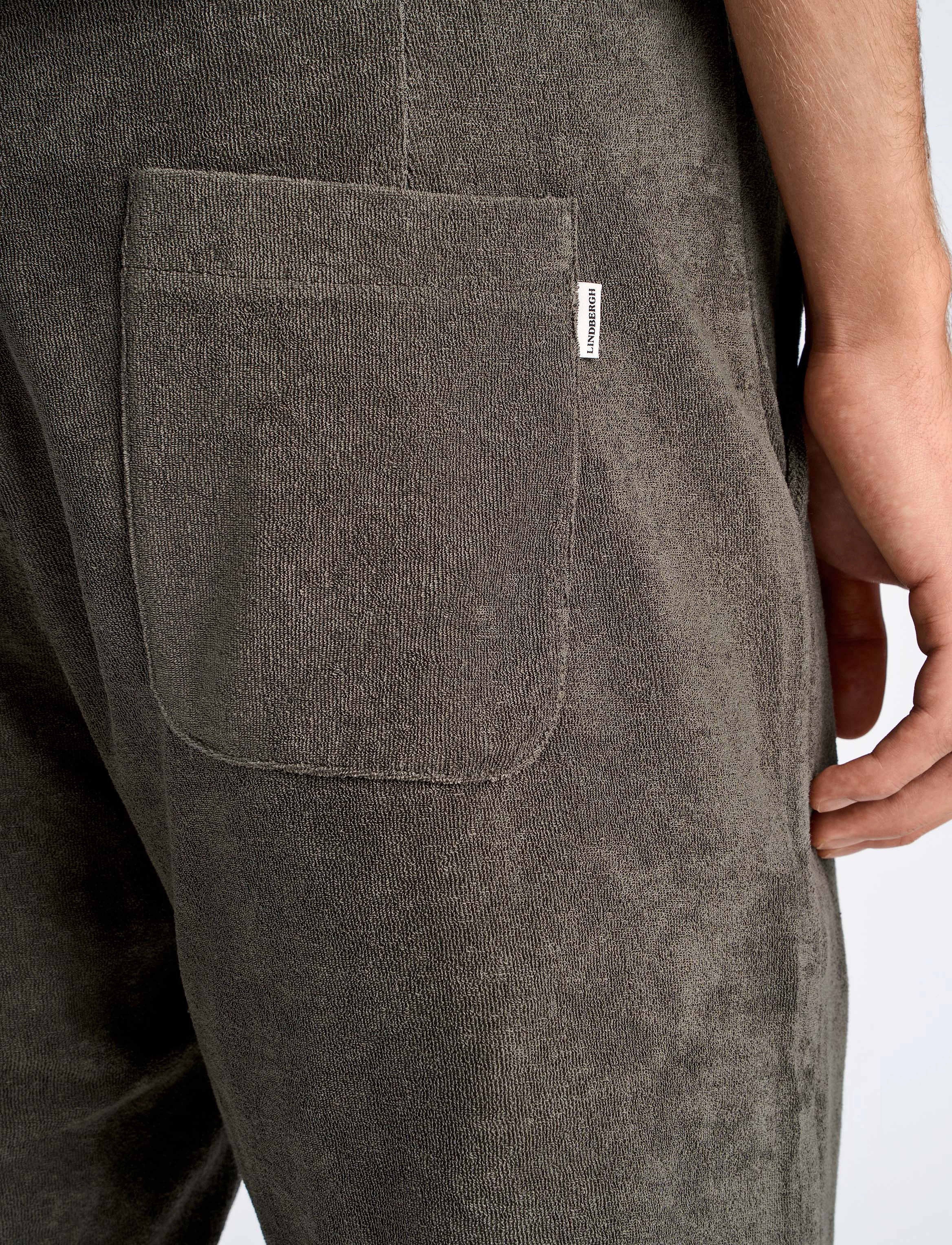 Lindbergh - Shorts Terry - sweat shorts - lt army - 5