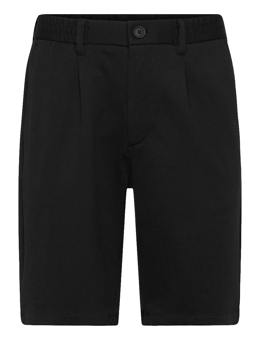 Lindbergh - Superflex elastic waist shorts - lühikesed dressipüksid - black - 1