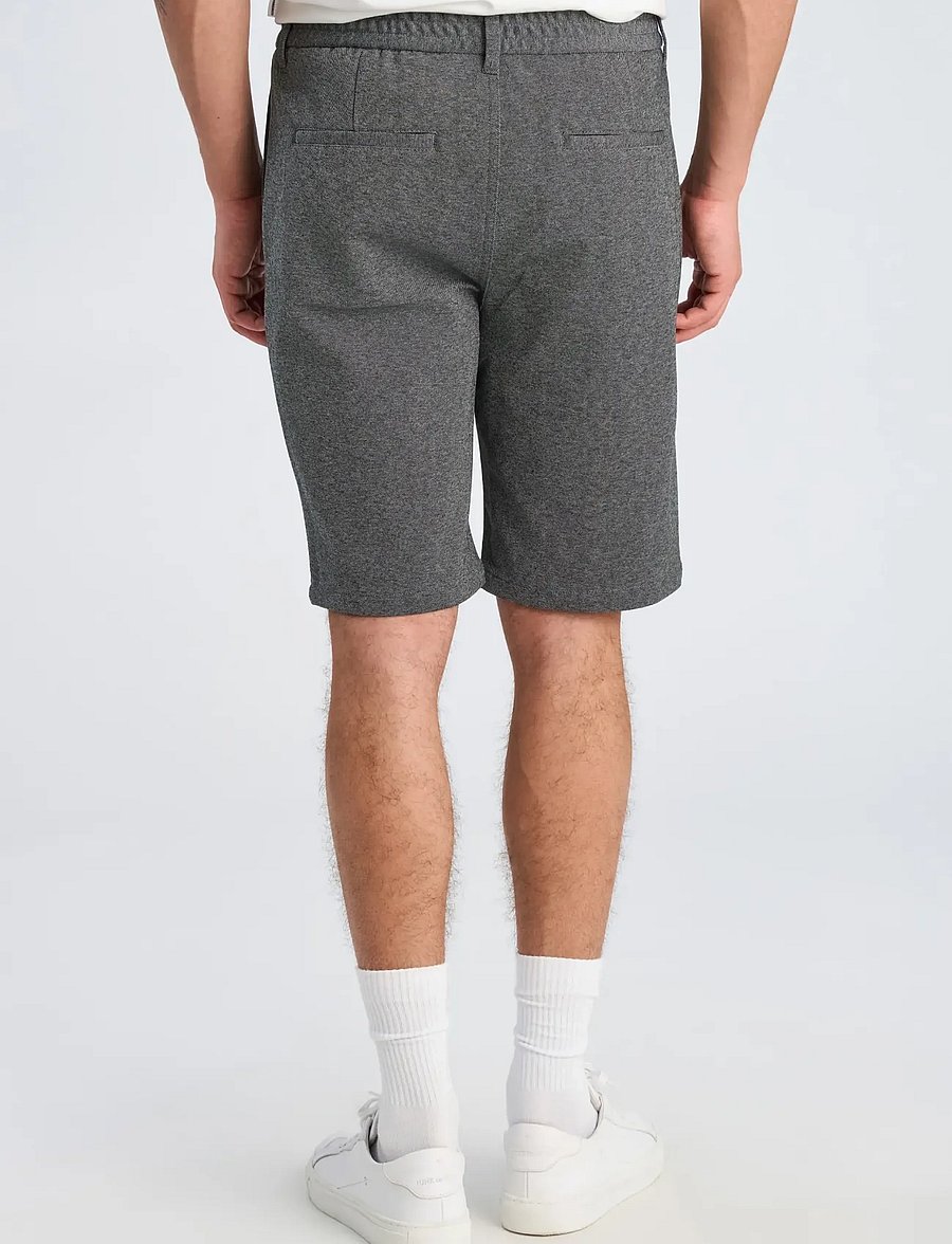 Lindbergh - Superflex elastic waist shorts - sweatshorts - grey mix - 4