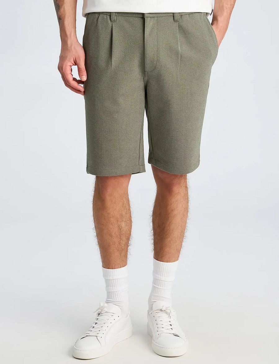 Lindbergh - Superflex elastic waist shorts - sweatshorts - mid army mix - 3