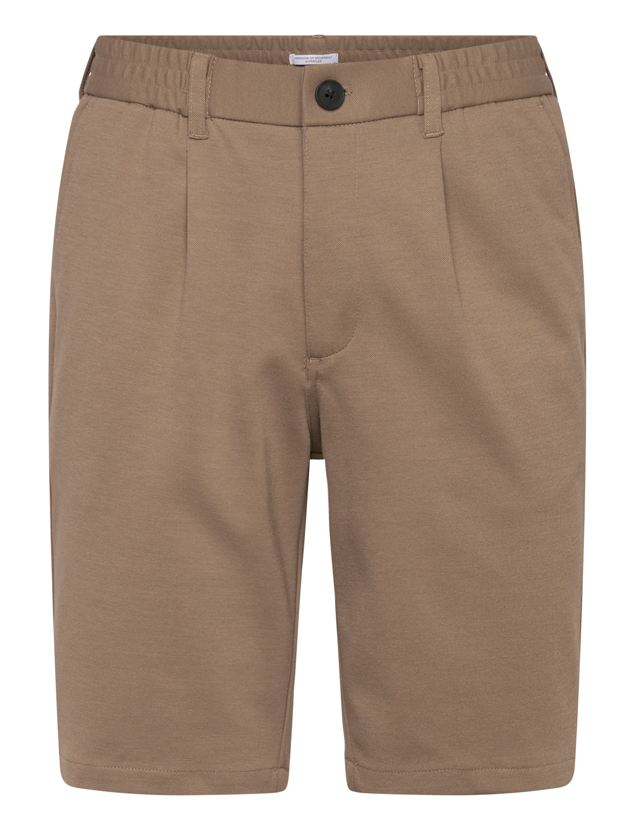 Lindbergh Superflex elastic waist shorts - Sweatshorts - SAND MIX / beige