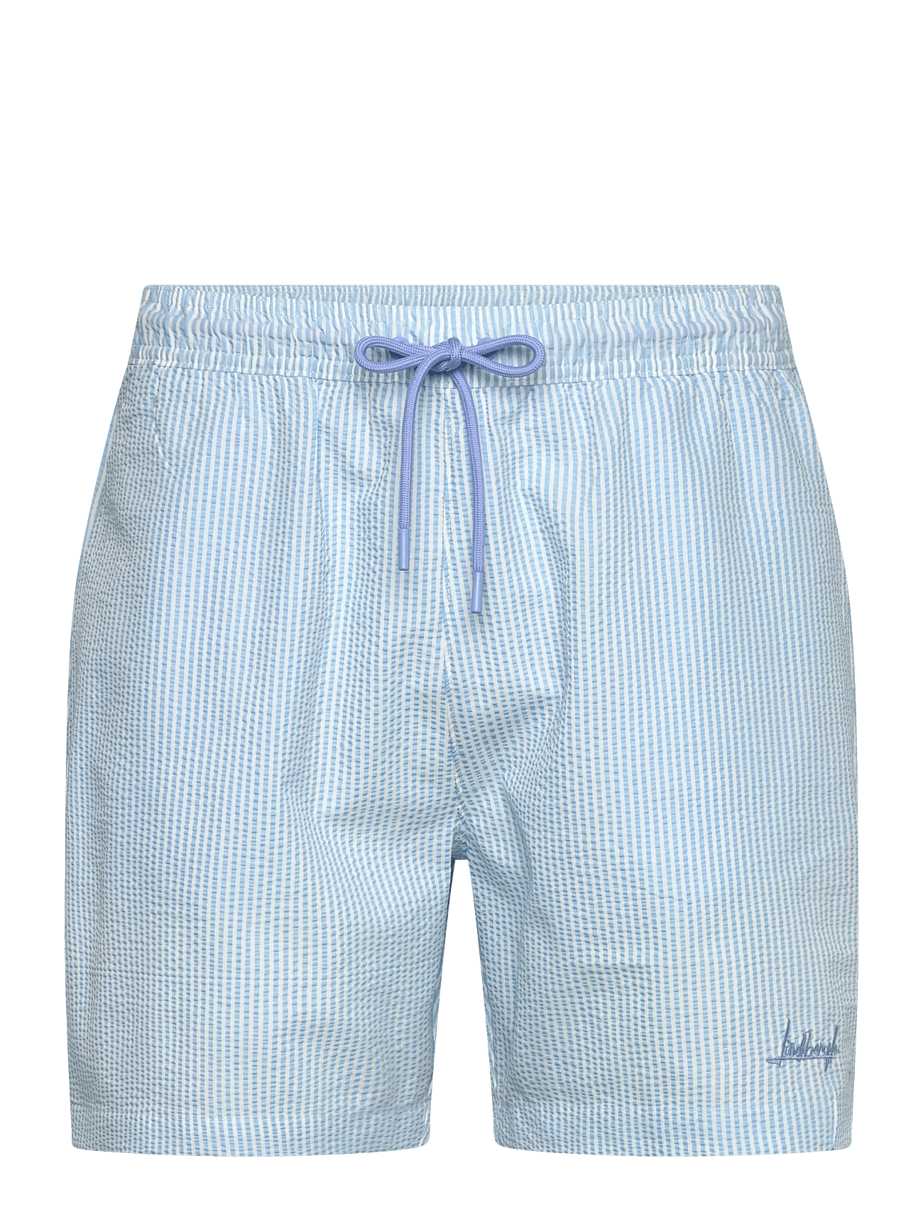 Lindbergh - Striped Seersucker Swim Shorts