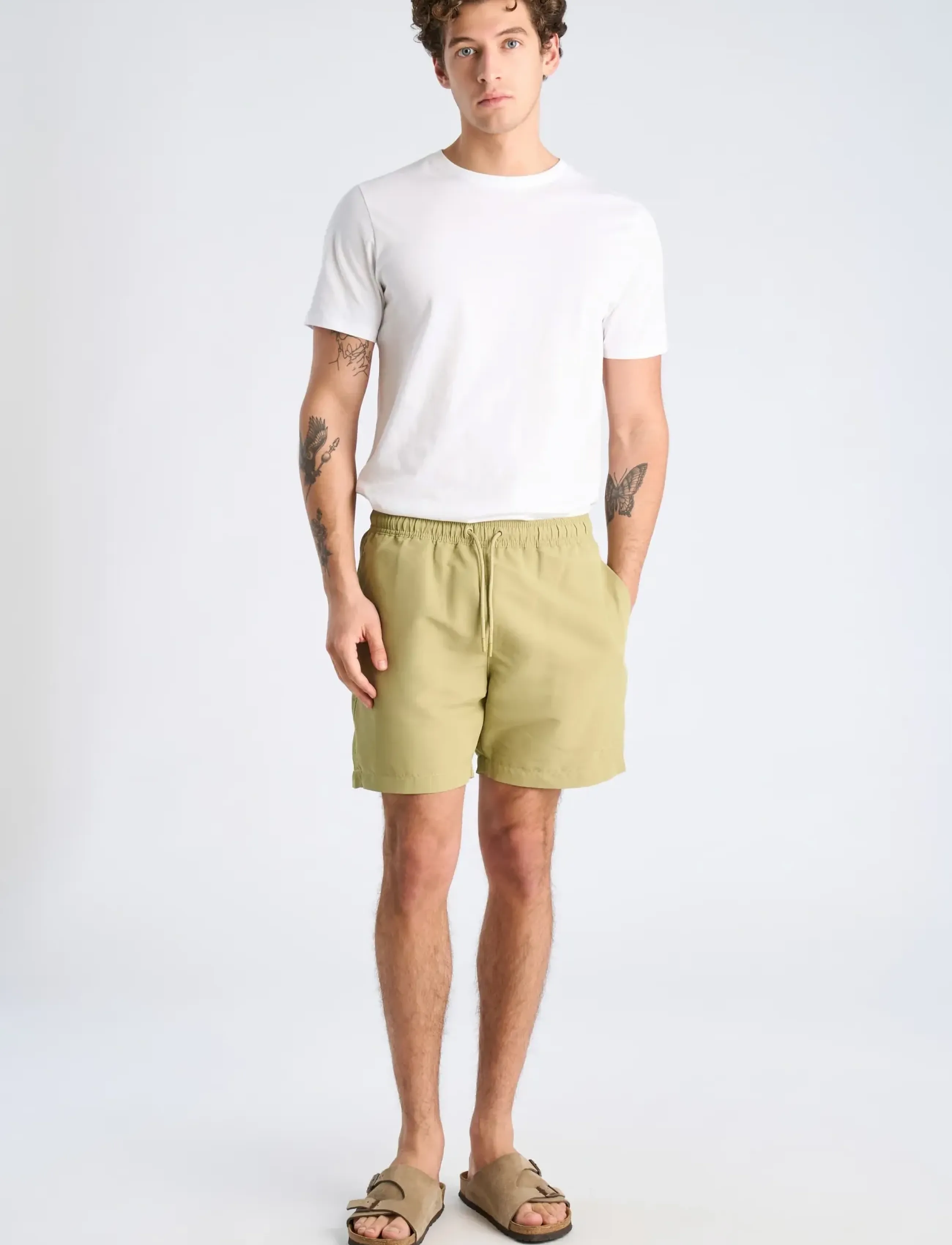 Lindbergh Swim Shorts, S, Green, Badetøj > Shorts, Herre