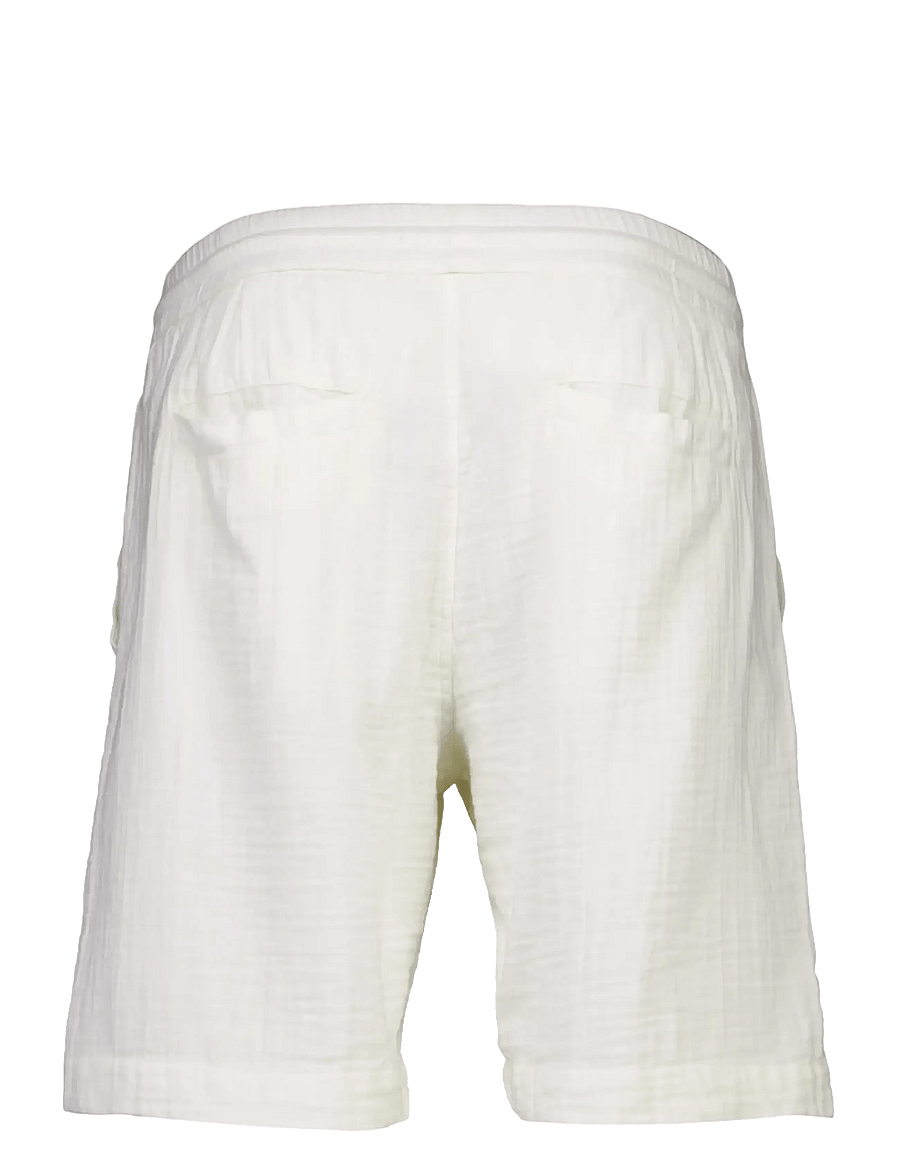 Lindbergh - Cotton muslin shorts - casual shorts - off white - 2