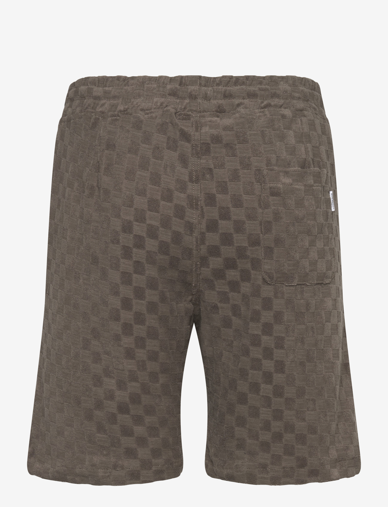 Lindbergh - Jacquard checkered towel shorts - sweatshorts - dk stone - 2