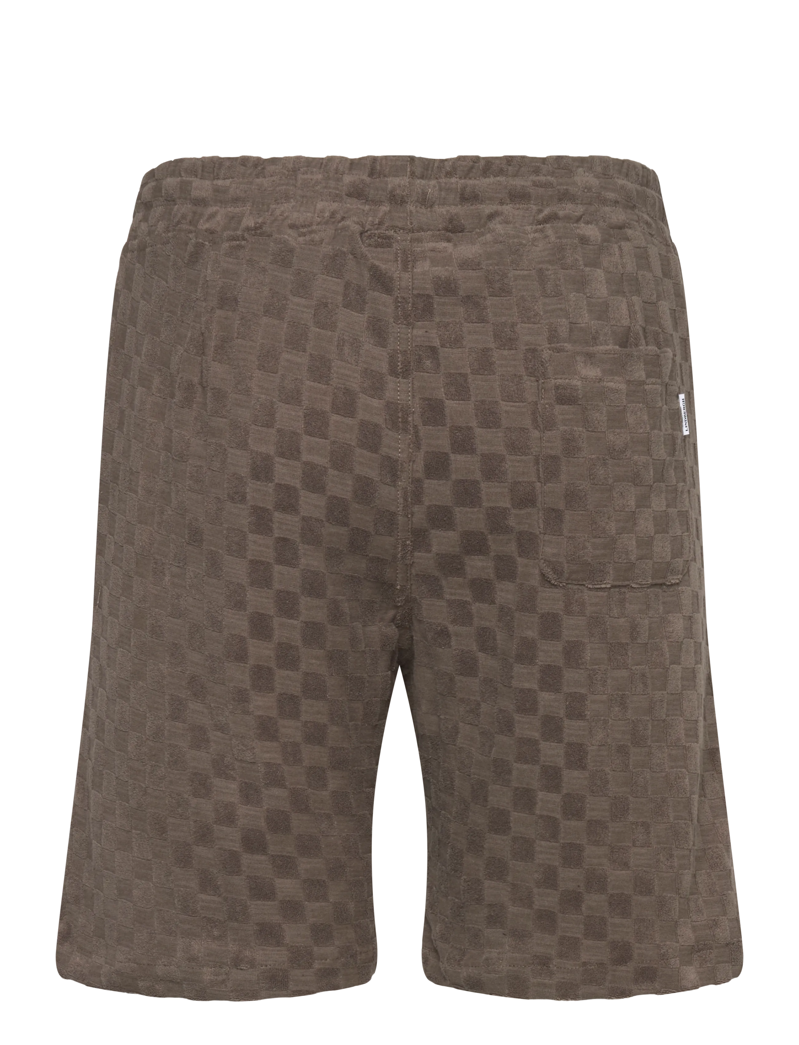 Lindbergh - Jacquard checkered towel shorts - sweat shorts - dk stone - 2