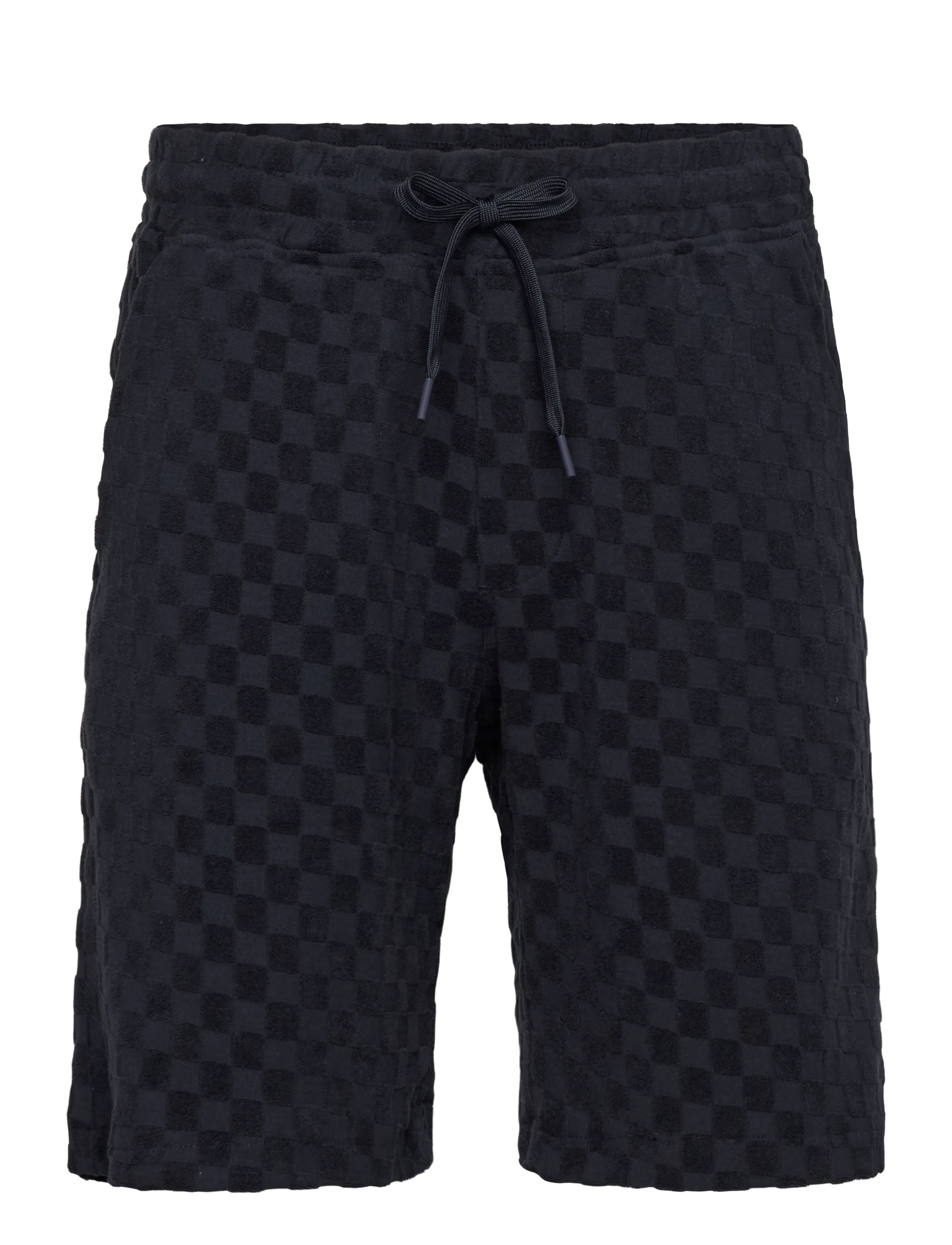 Lindbergh Jacquard checkered towel shorts - Shorts - NAVY / navy