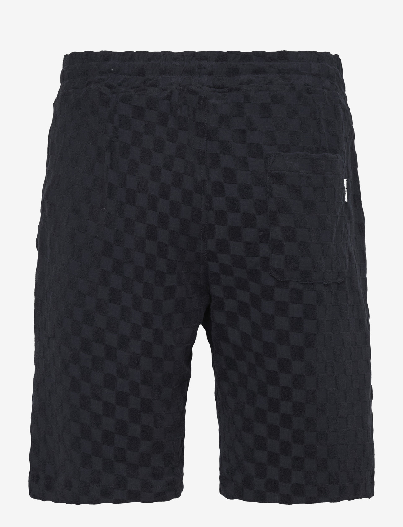 Lindbergh - Jacquard checkered towel shorts - sweatshorts - navy - 2