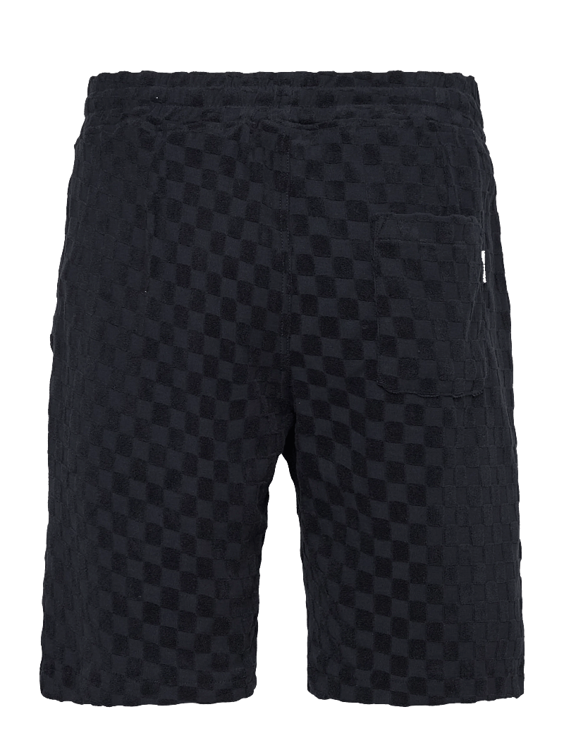 Lindbergh - Jacquard checkered towel shorts - sweatshorts - navy - 2