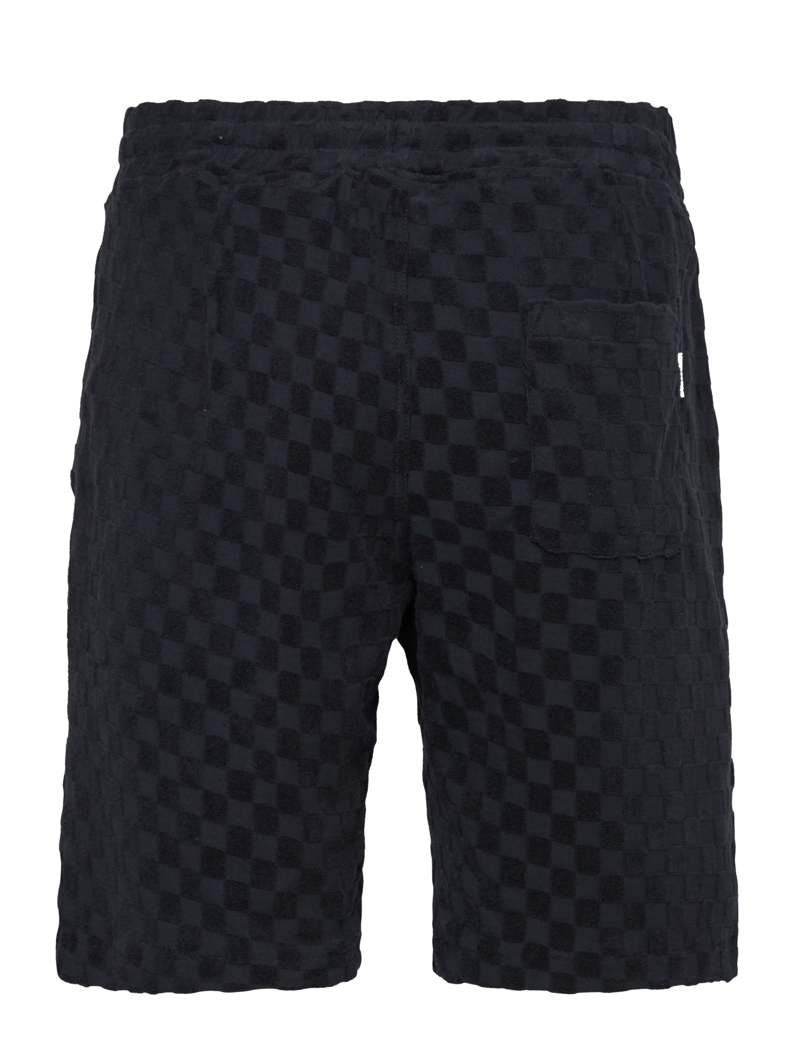 Lindbergh - Jacquard checkered towel shorts - sweatshorts - navy - 2